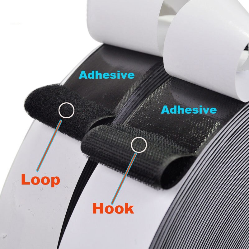 8 meters*2 nylon velcros self adhesive fastener tape sewing magic loop hook sticker strip clothing stick tape velcroing strap