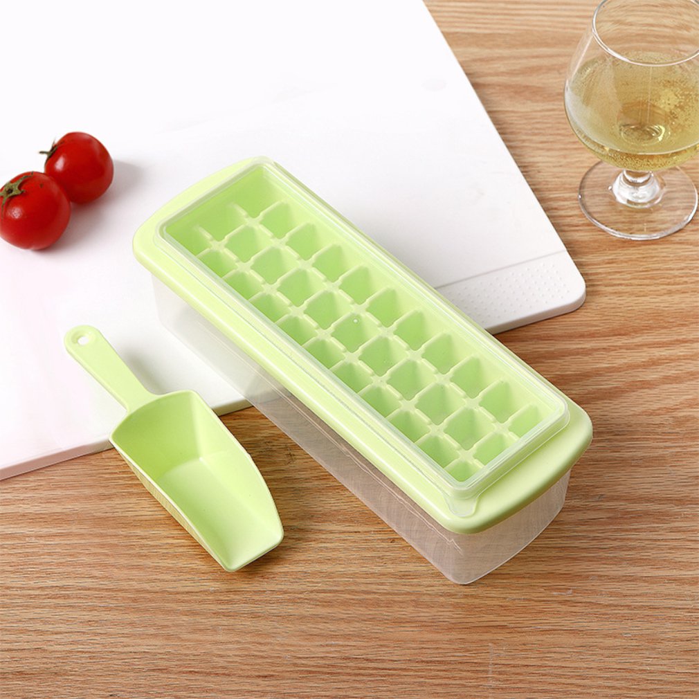 Baby Food Box Ice Grid Ice Tray 33 Grid Anti Overflow Mould Suitable For Freezers Cocktail Whisky Baby Food