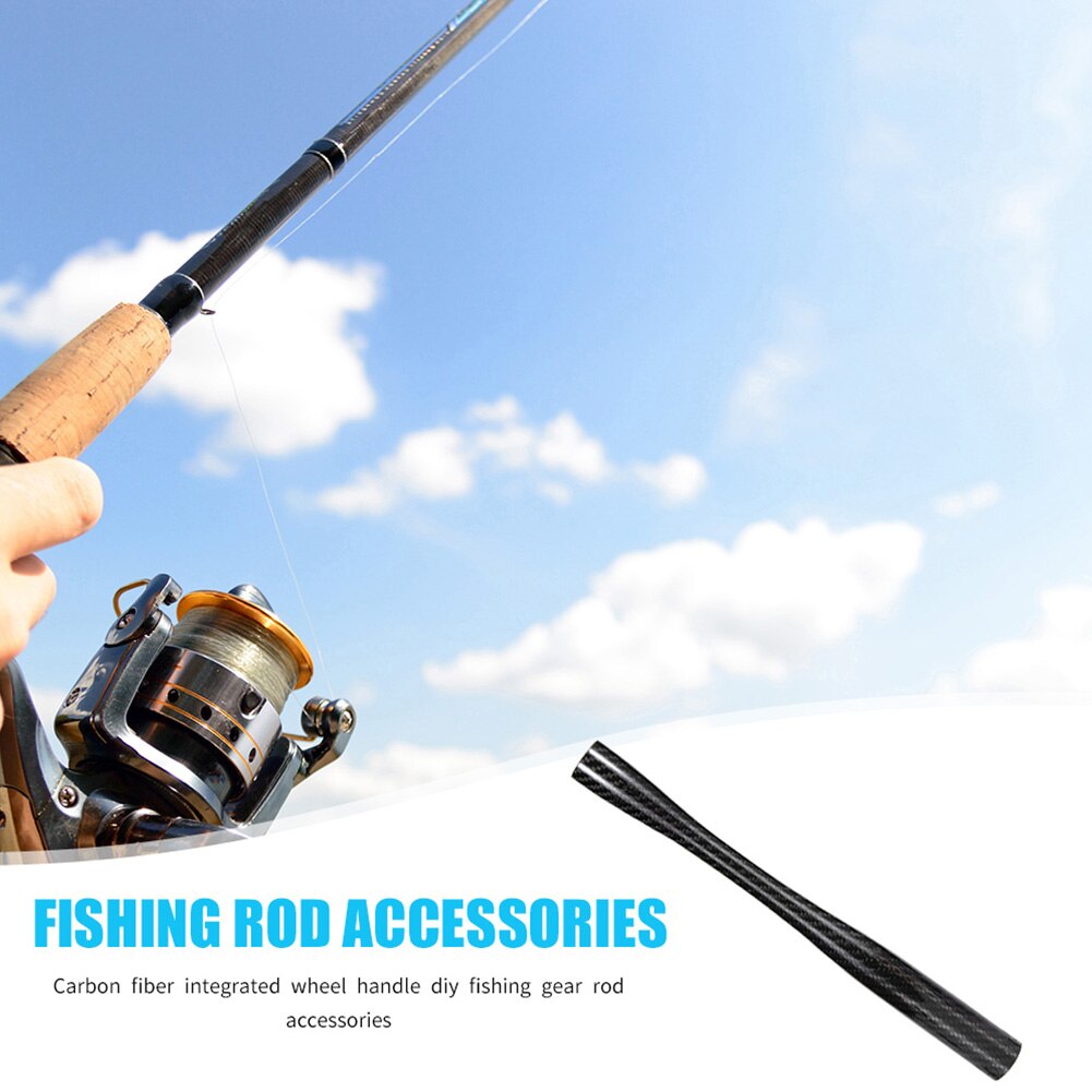 Fishing Rod Wrap Anti Slip Static Handle Sleeve Non-Slip Heat Shrink Wrap Tubing Insulation DIY Carbon Fiber Fishing Grip 2PC