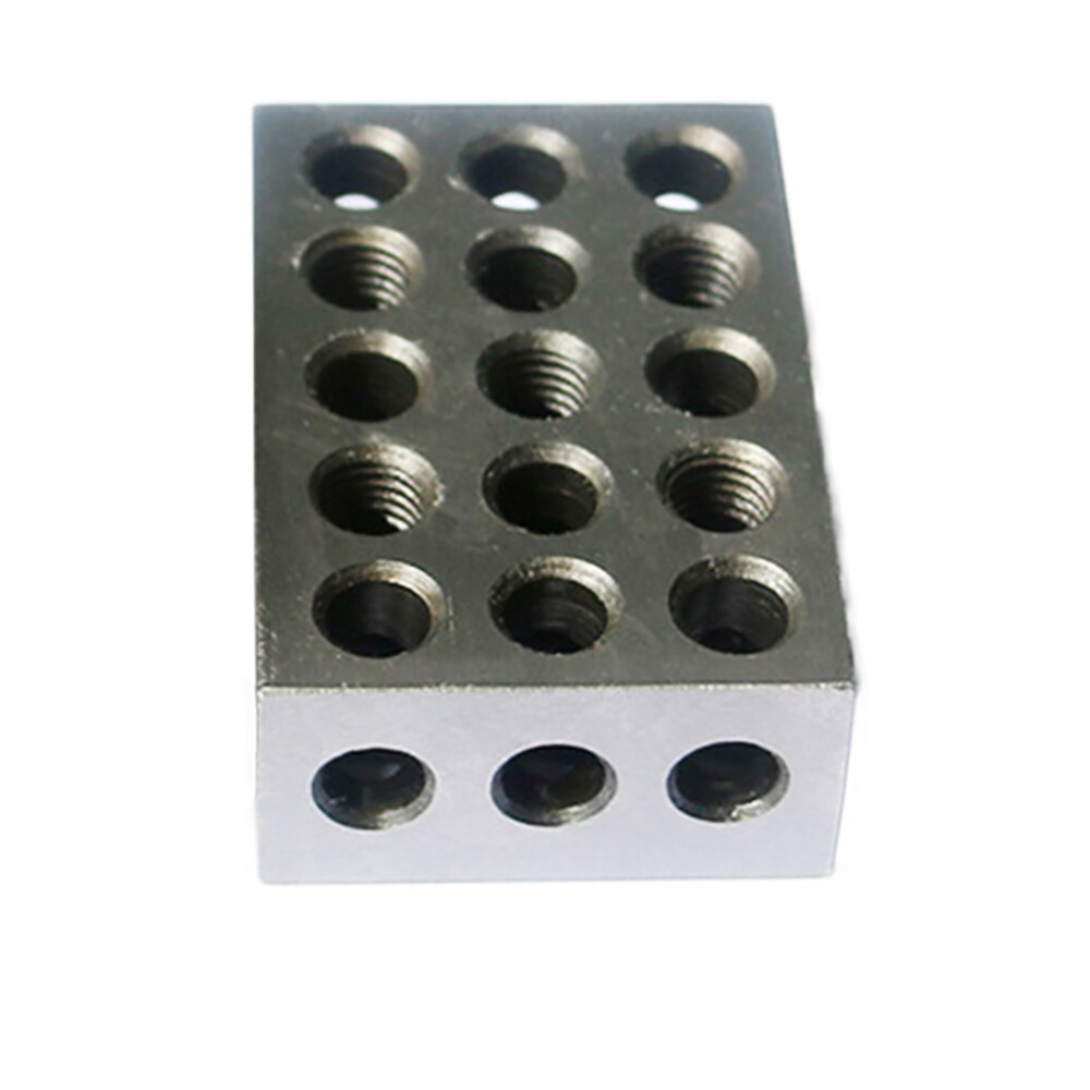 Bloques de acero endurecido 23 agujeros bloque de sujeción paralelo herramientas de torno de precisión 0.005mm para máquina herramienta 25x50x 75mm