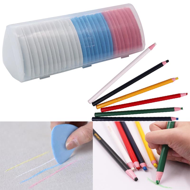 Tiza de sastre colorida, accesorios de costura, marcador de tela