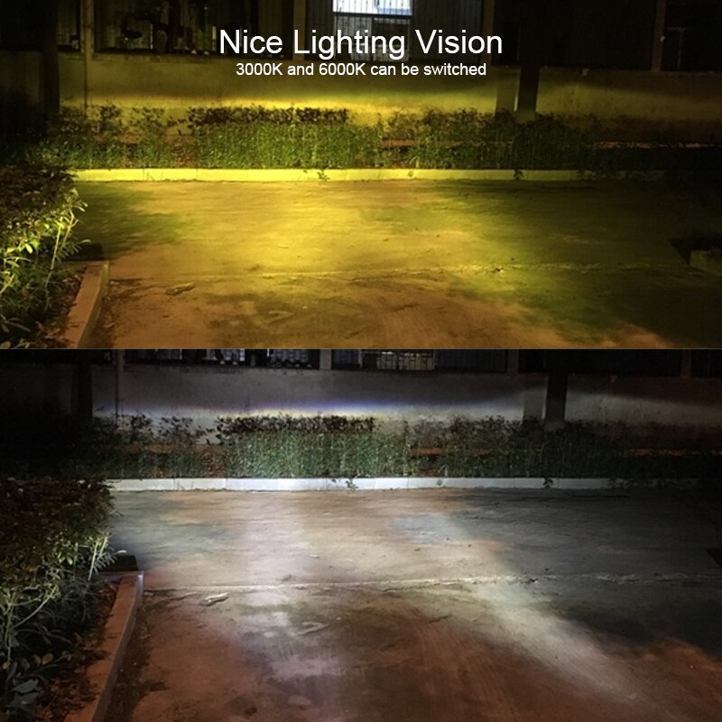 CNSUNNYLIGHT Dual Farben Umschaltbar H11/H8 9005 HB3 H7 LED Auto Nebel Licht Lampen 3000K 6000K schalten 5000Lm/Paar Auto Nebelscheinwerfer