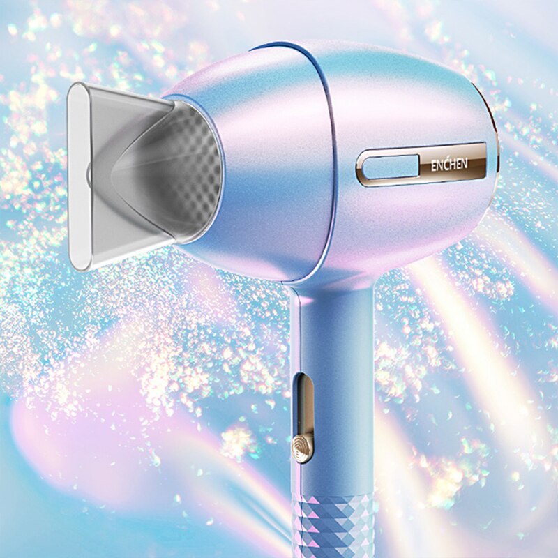 Enchen anion secador de cabelo profissional barbeiro salão estilo ferramentas quente/frio ar secador 3 ajuste velocidade 1200w 220v