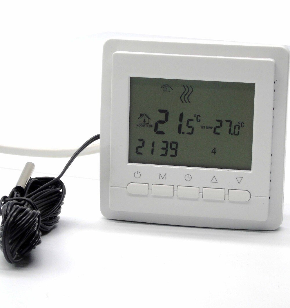 Programmable floor heating manifold EU Thermostat Warm Floor with Dual Sensor