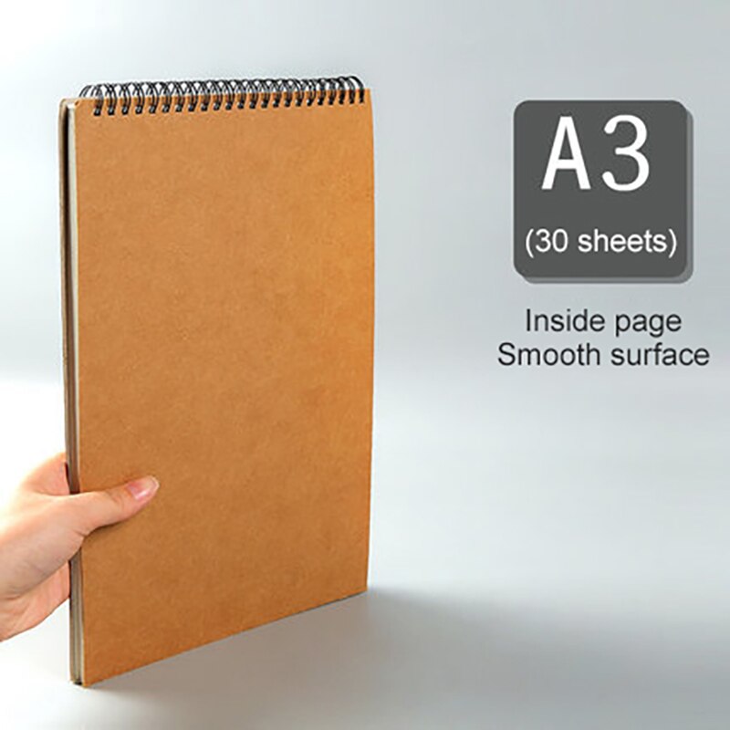 Schetsboek Draw Boek Mobiele Eenvoudige A3/A4/A5/8K/16K Art Supplies Schets boek 30 Vellen Hard Craft Cardboards Art Student