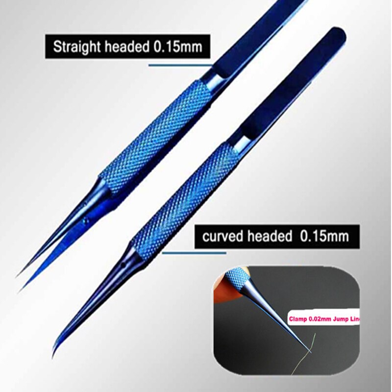 Precision Titanium Alloy Fly Line Fingerprint Repair Tweezers Copper Link Wire Repair Tool For Mobile Phone Repair
