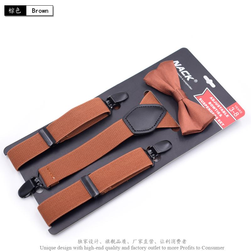 Men’s 3-in-1 Convertible Suspender Set With Bow Tie & Hanky – Elastic Adjustable Braces