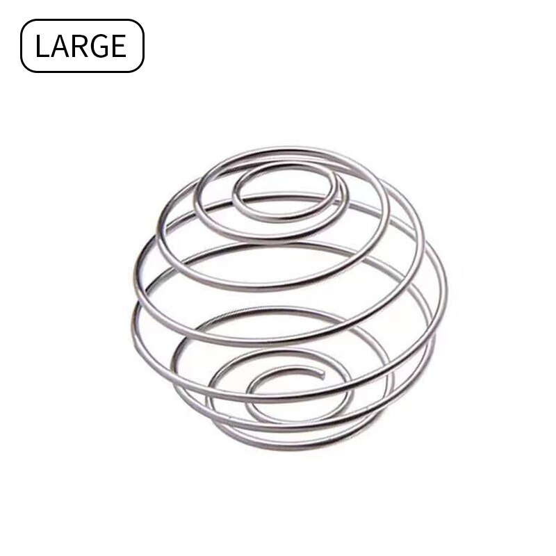 Roestvrijstalen mengbal, eiwitmixer, shaker, fles, beker, garde, fitnessfles, mengstaaf, drankgadgets: Groot