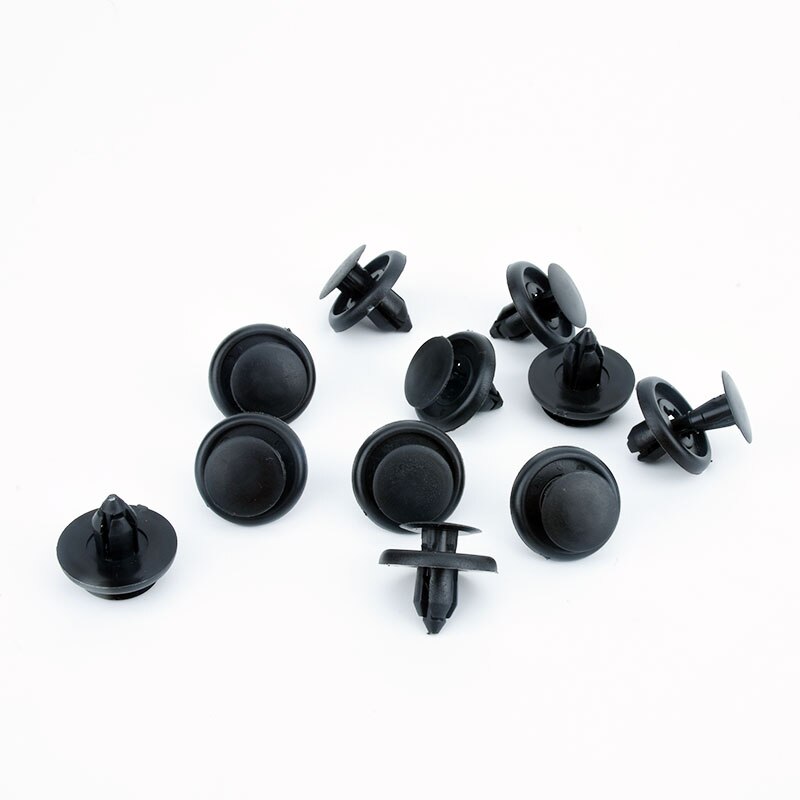 Remache de plástico para coche, sujetador de parachoques automático, retenedor, abrazaderas fijas, Clip de Panel de embellecedor de puerta, Clips de cubierta de motor, 20 Uds., 7mm