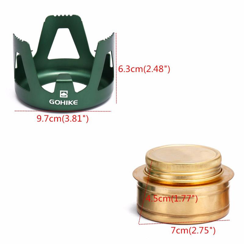 Ultra-licht Camping Herde Geist Brennkammer Alkohol Herde Picknick Herde Camping Ofen Camping Tragbare Falten Picknick BBQ