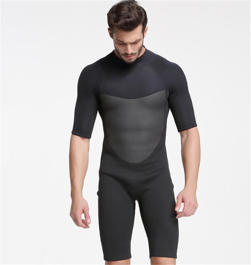 Sbart Men's 2mm Short Sleeve Wetsuit - Warm Neoprene for Surfing, Diving, Swimming, Snorkeling