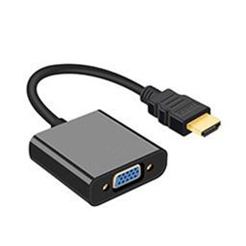 R9JA Digital to Analog to VGA Adapter Male to VGA Female Converter for Laptop, Monitor, PC, Digital Camera, Etc