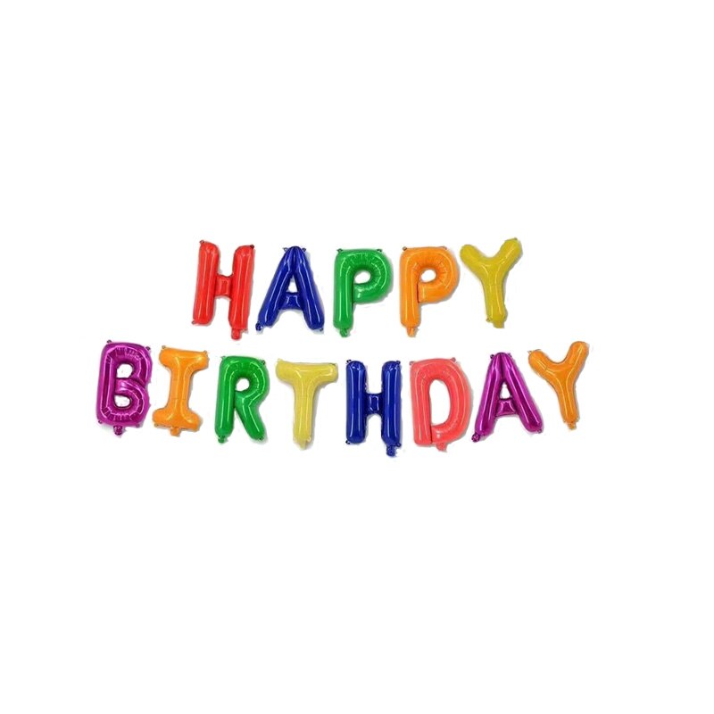 16 zoll Glücklich Geburtstag Rose Gold Buchstaben Folie Ballons Geburtstag Party Dekoration Kinder Alphabet Air Balloons Baby Dusche Liefert: Colorful