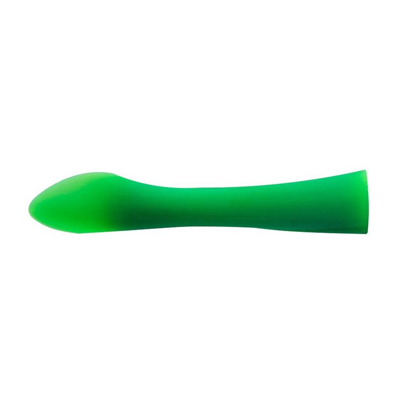Zuigeling Rijst Plakken Training Soft-Tip Lepel Bamboe Blad Tand Gel Lepel Bijtring Voor Baby Led Spenen Tailored Silicone lepel