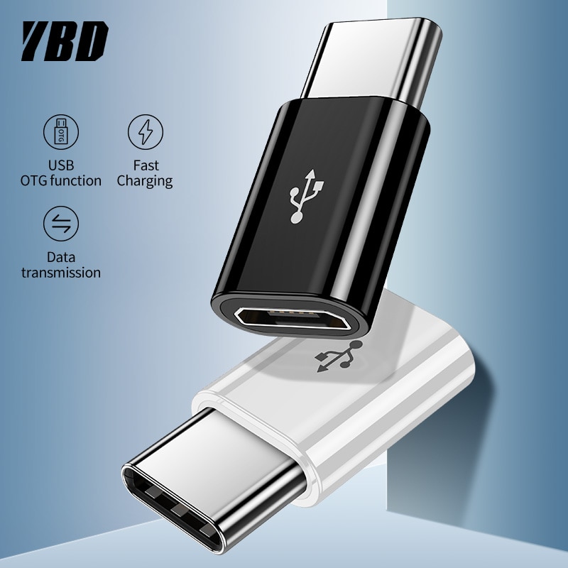 YBD OTG Type-C Adapter USB C naar Micro USB OTG Kabel Thunderbolt 3 USB Type C Adapter voor macbook Pro Samsung S9 Een plus USBC