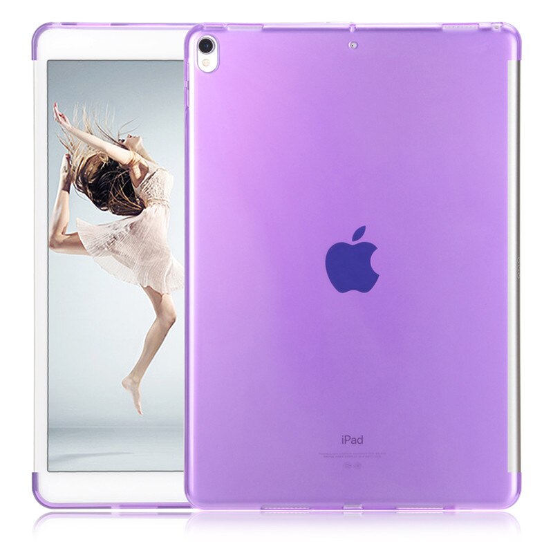 For ipad air 3- deksel, for ipad pro 10.5 -tommers deksel ultra slim myk tpu-deksel for ipad 10.5 , bakdeksel for ipad 10.5: Lilla