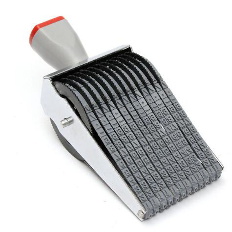 Uniwersalny 12 cyfrowy alfabet toczenia pieczątka angielska litera numer wyryć DIY Scrapbooking rolki artykuły papiernicze