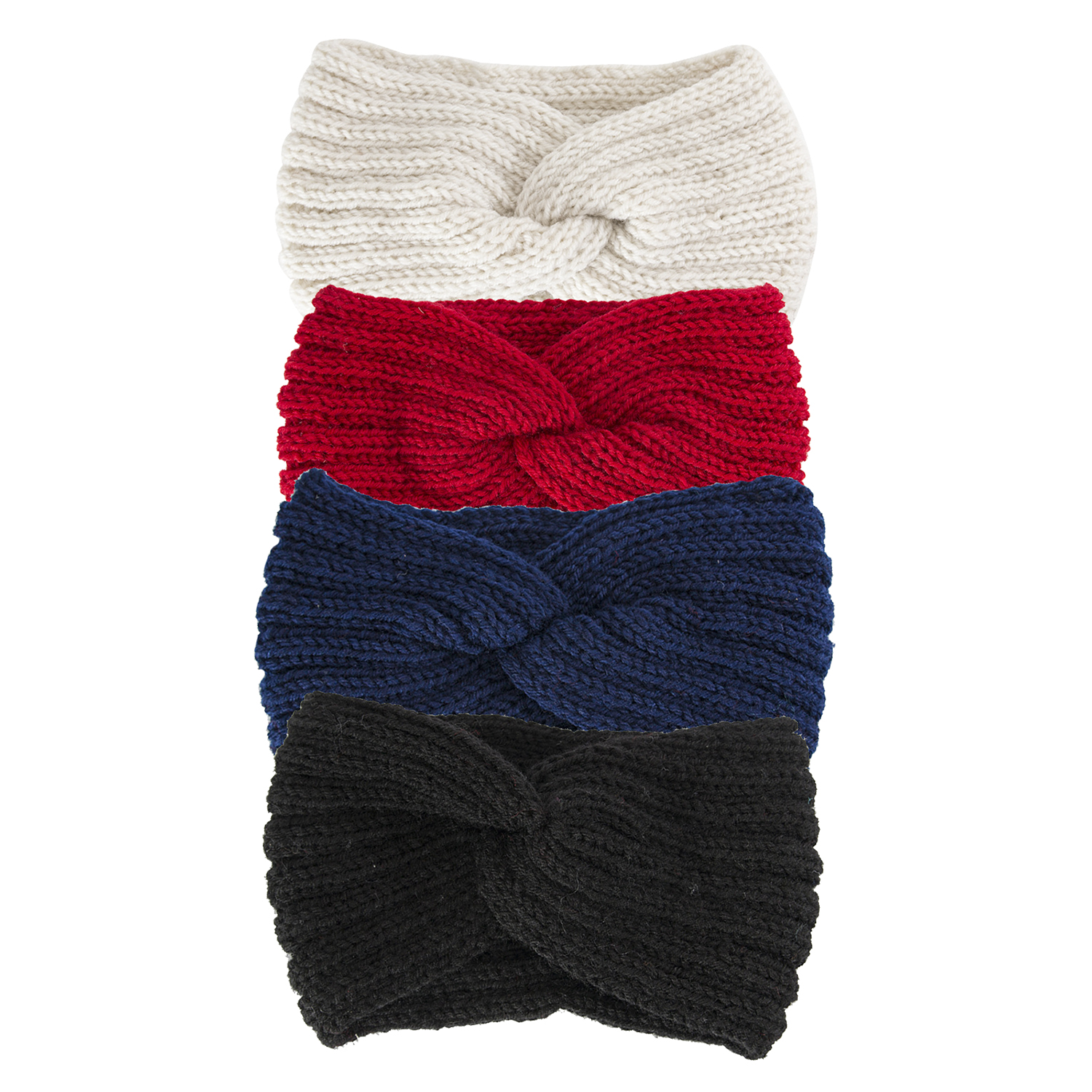 1PC fascia invernale per donna Fasce per capelli lavorate a maglia di lana Nuovo copricapo in cotone fascia elastica per capelli Accessori per capelli per ragazze: Colore rosa