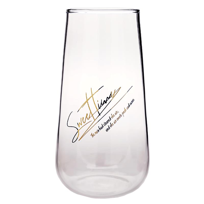 Vaso Highball transparente de vidrio resistente al calor, vaso para beber, vaso para jugo, vaso para leche, utensilios para beber, 1 ud.: 2