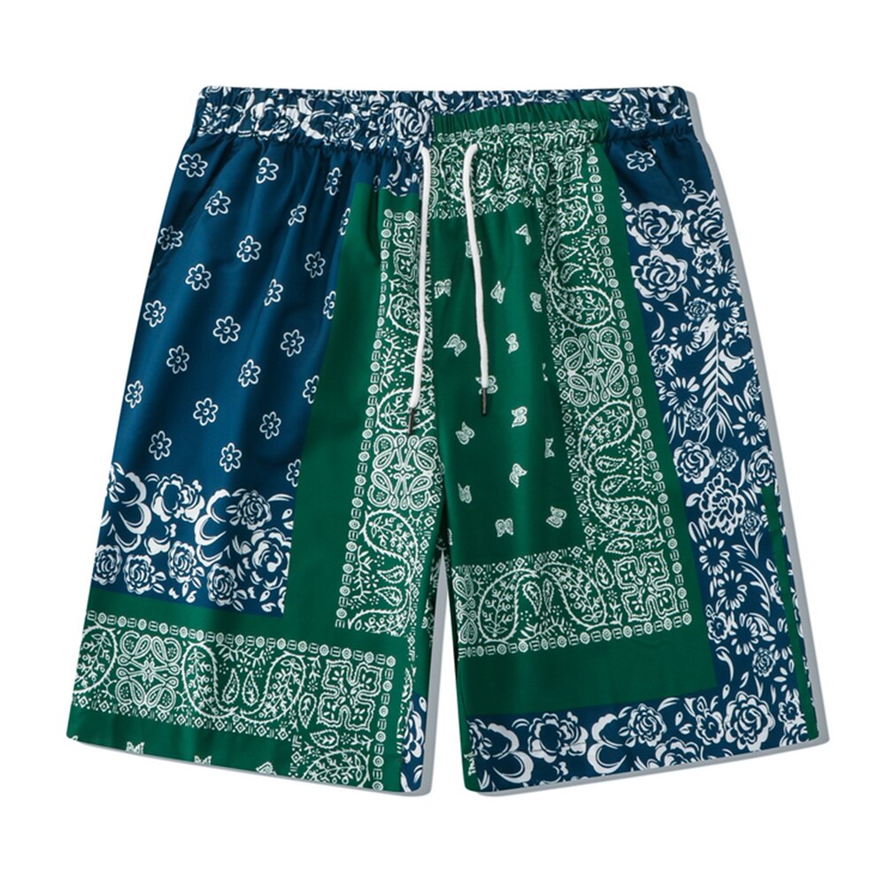 Ensemble de plage et de pour homme et femme, matière fine, Bandana, vert, été