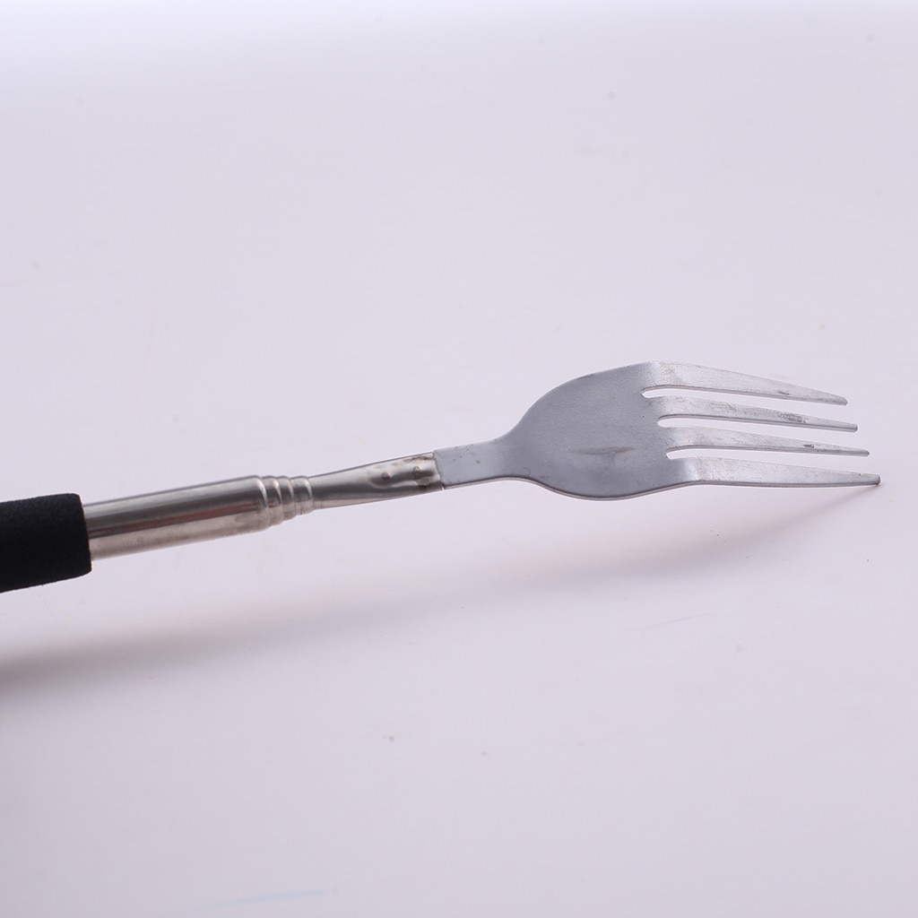 Funny Fork Extension Long Extendable Telescopic Freeloader Trick Prank BBQ Tool CFWS