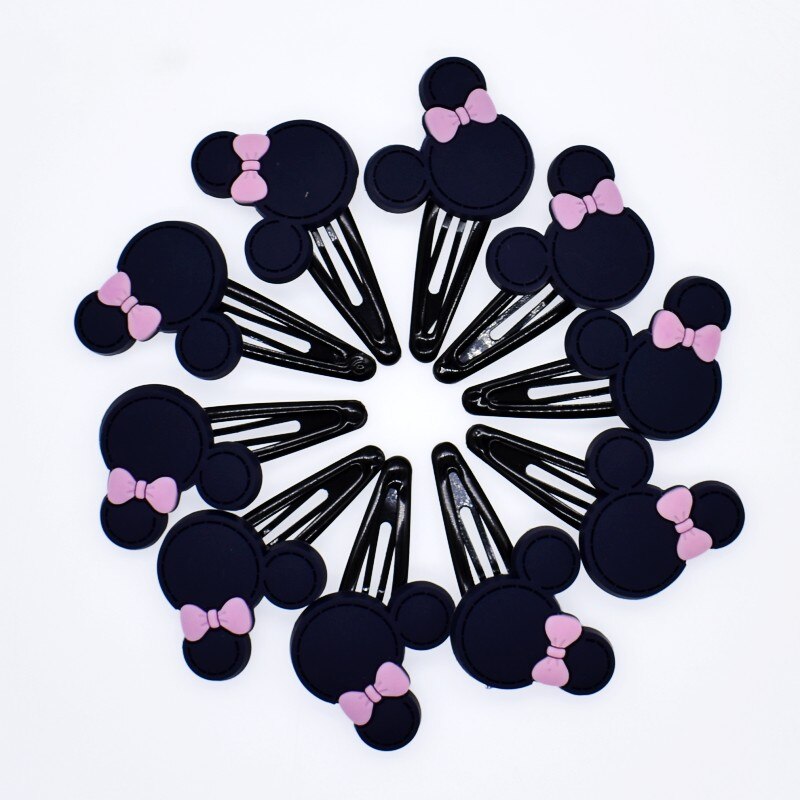 10 stuks schattige meisjes haarspelden in de vorm van een muis en een konijntje in de vorm van een kinderhaaraccessoire, haarspeldjes en haarclips, souvenir: 10