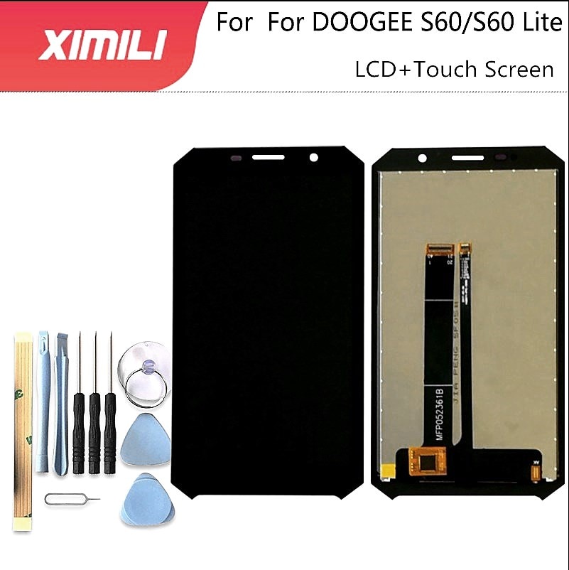 5.2 inch Doogee S60 S60 Lite Lcd-scherm + Touch Screen 100% Originele Getest LCD Digitizer Glass Panel Vervanging Voor doogee S60