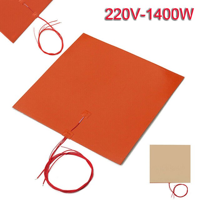 110/220V Silicone Heater Pad 750/1400W 3Dprinter Heated Car Fuel Tank Heating Mat Warming Products Electric Blankets: 220V 1400W