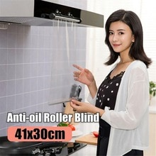 Multifunctionele intrekbare Keuken Veiligheid Anti Olie Transparante PVC roll Gordijn Koken Veilig FD