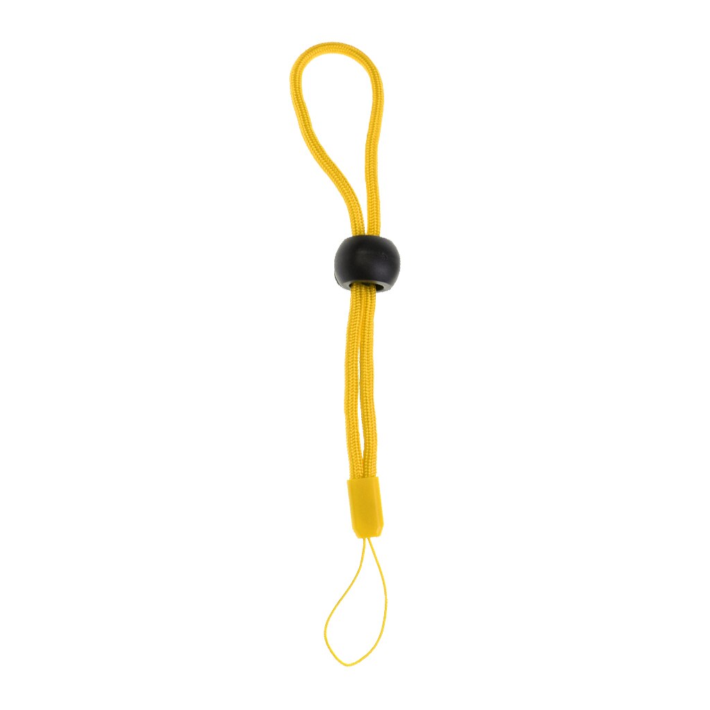 Verstelbare Nylon Duiken Anti-Dropped Lanyard Polsband voor Camera PhoneUnderwater Fotografie Zwemmen Accessoire: Yellow