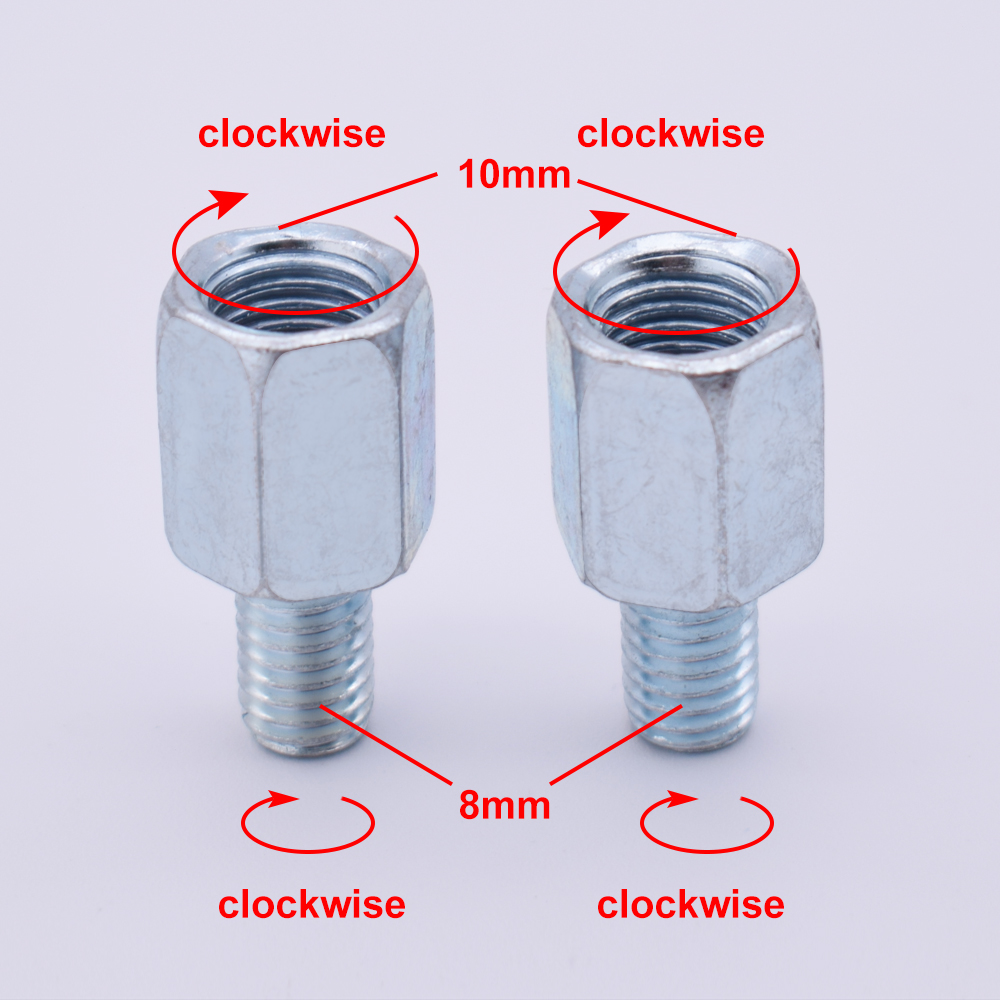 Motorrad Rückspiegel Schraube 10mm Bis 8mm Gewinde Adapter Conversion Schrauben Motorrad Spiegel Schraube für yamaha kawasaki bajaj