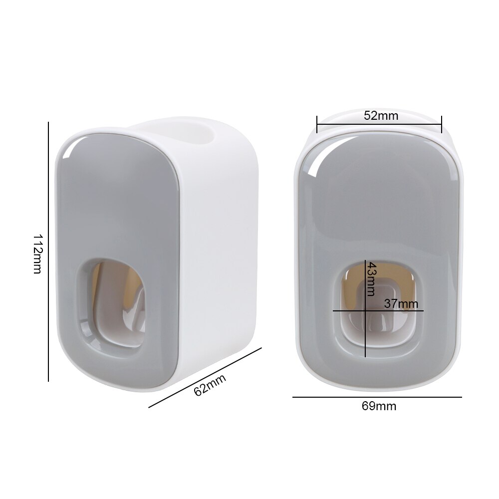 Hilife wandmontage badkamer tandenborstelhouder gereedschap tandpasta dispenser badkameraccessoires tandpasta knijpers