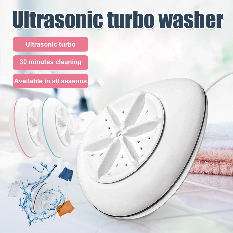 Good Healthy Mini Portable Turbo Washing Machine Laundry Clothes for Home Travel Dormitories