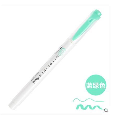 Zebra WFT8 MILDLINER Weichen Pinsel Stift + Harte Spitze Textmarker Doppel Spitze Japan Pastell Farben Marker Stifte: MBG
