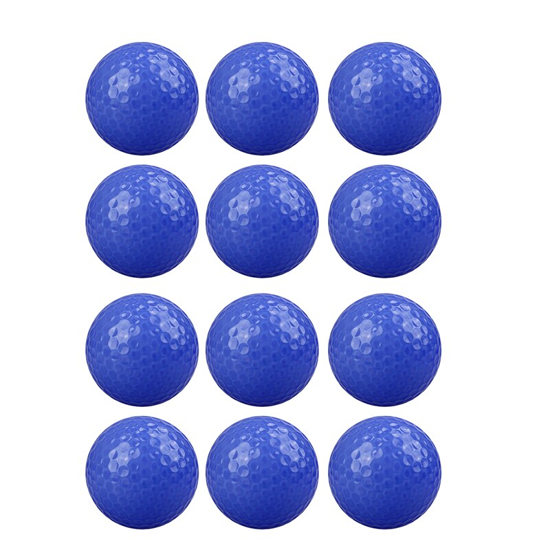 Crestgolf Crystal Golf Balls Practice Two-Piece Golf Ball Golf Mixed Color 12pcs/Pack: blue