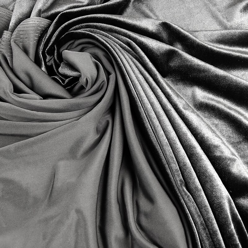 Fløjl stretch 8%  spandex velour stof fløjl stretch klud 170cm bred syning tøj kjole stof 5 yards