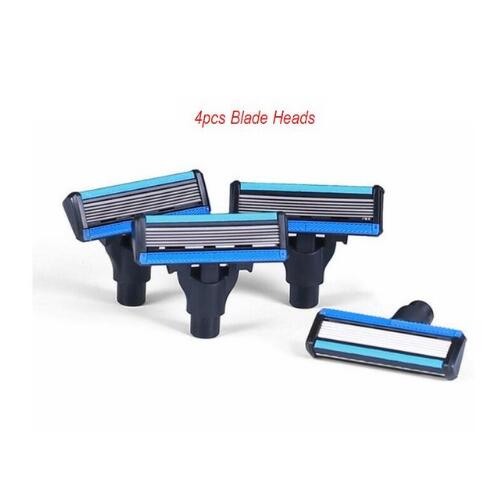 Huanxing golarka ręczna maszynka robić golenia golenie brody wióry magnetyczne wymienne ostrze golarki klip nie elektryczny: czarny