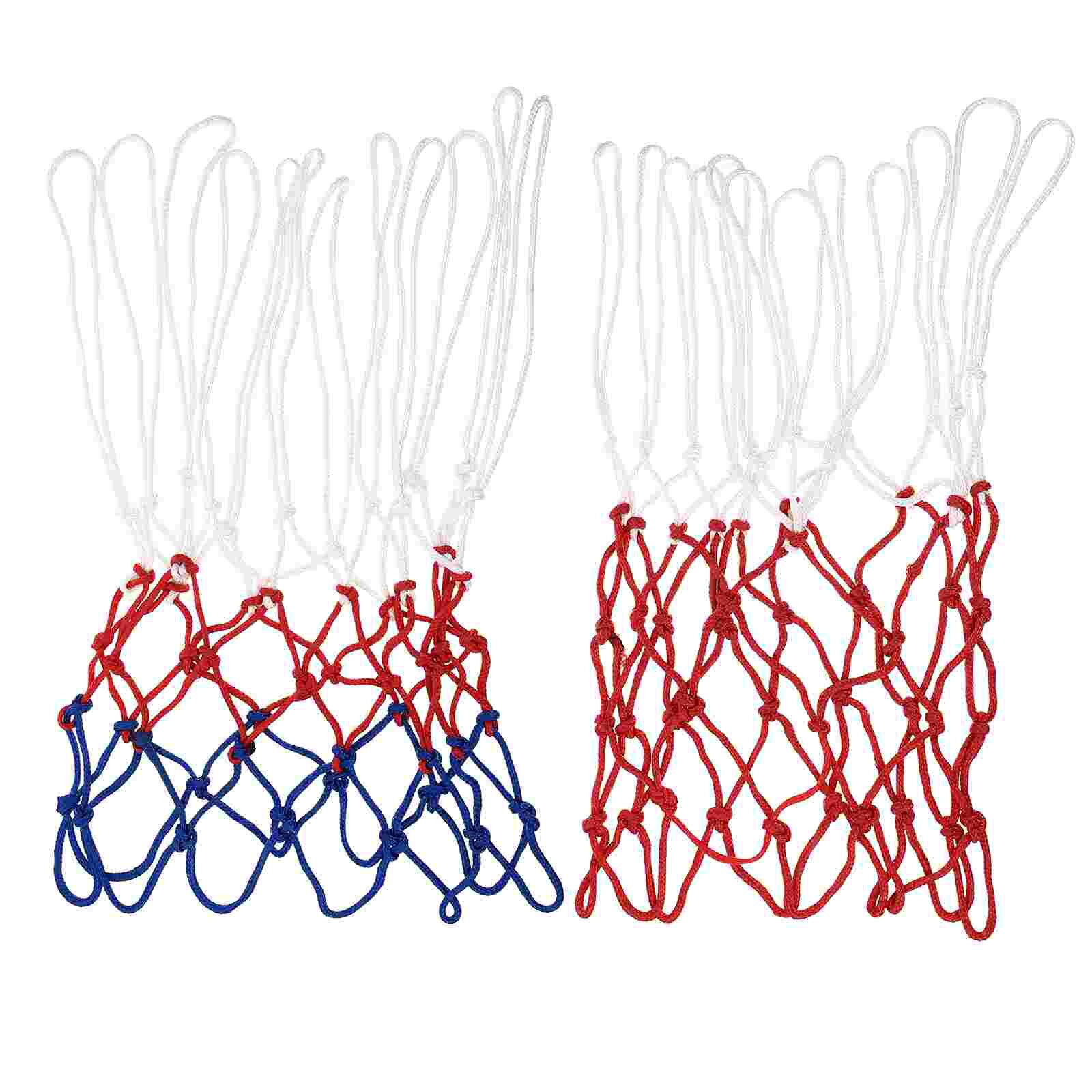 2pcs Basketball Nets for Competition Heavy Duty Thick Nets Basketball Nets: Default Title