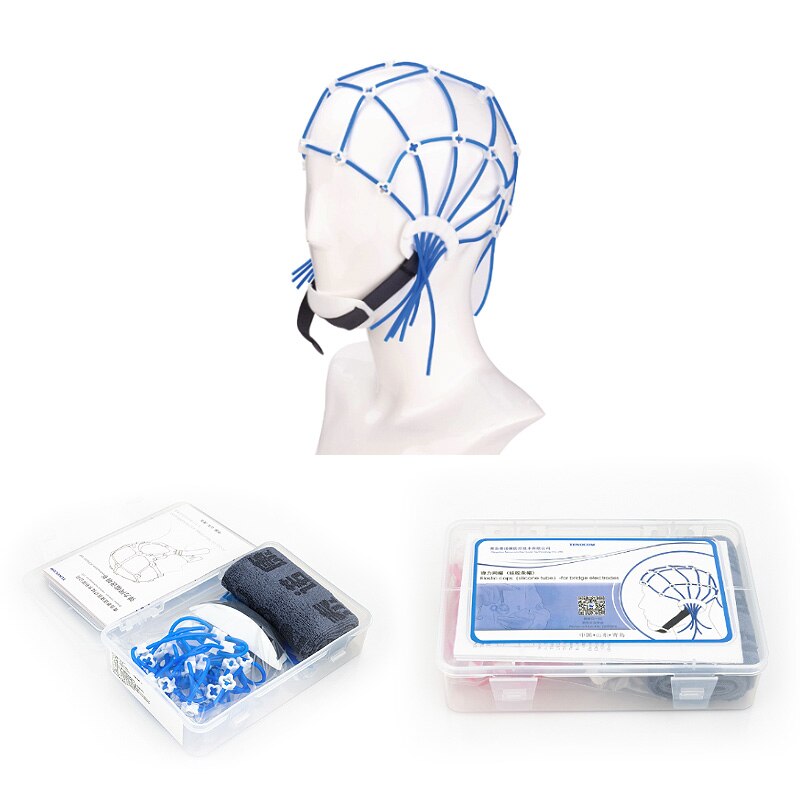 La tapa EEG es fácil de desmontar, Material de silicona para habitación EEG, tapa EEG de electrodo de puente