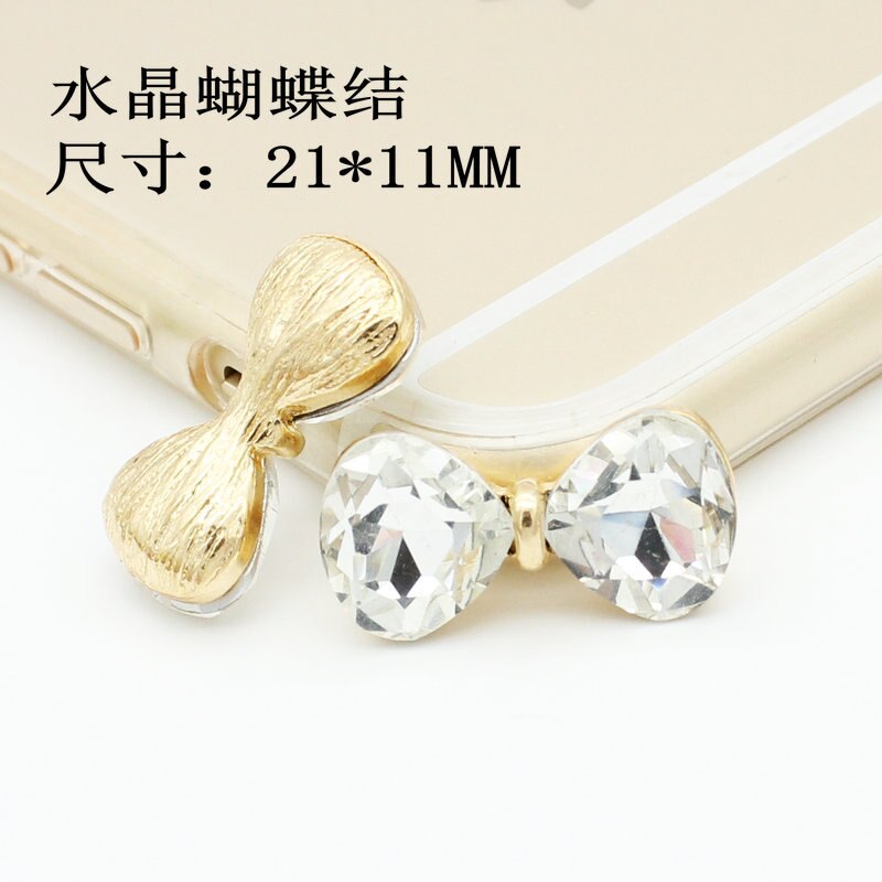 Diamond Painted Bow Tie Pendant Mobile phone case DIY Material Accessories for phone decoration stickers universal: 2