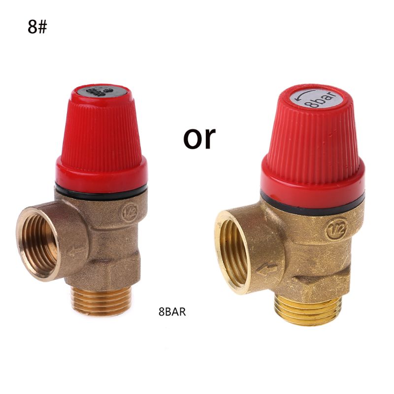 Brass Safety Valve Drain Relief Swithch For Solar Water Heater Inner&Outer Wire 35ED