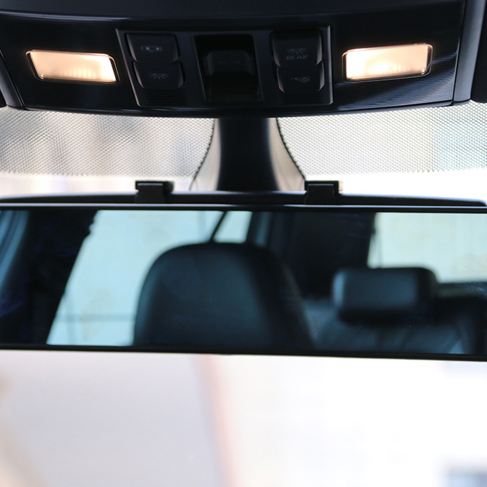 Universal broadway 300mm bredt konveks indvendigt klip på bakspejlet klart spejl