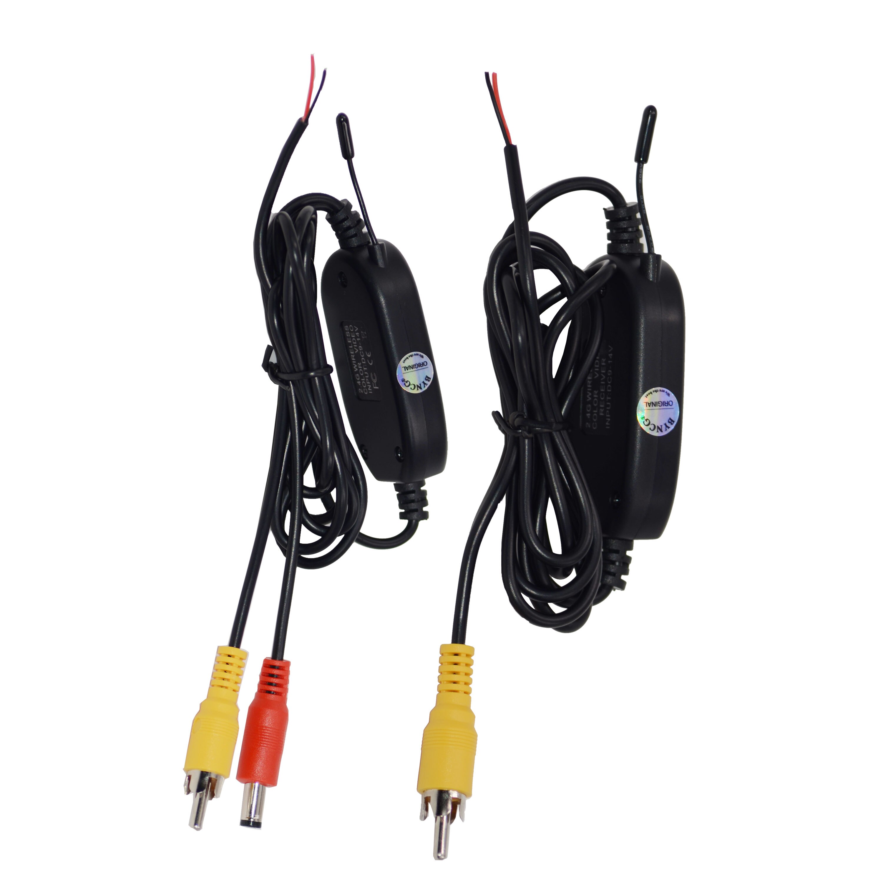 2.4G Wireless Video Transmitter Receiver Kit for Car Rear View Camera and DVD Monitor Screen Reverse Backup Rearview Cam