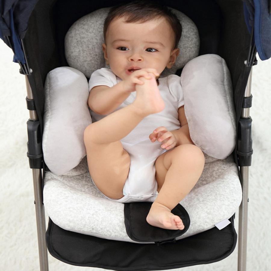Baby klapvogn pude bilsæde tilbehør barnevogn termisk madras liner måtte spædbørn skulder bæltestrop cover nakke beskyttelsespude
