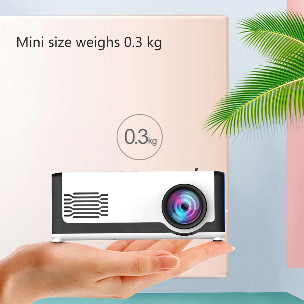 hd projector Mini LED Projector 1080P HD HDMI USB AV Pocket Home Theater Media Player 100-240V proyectores
