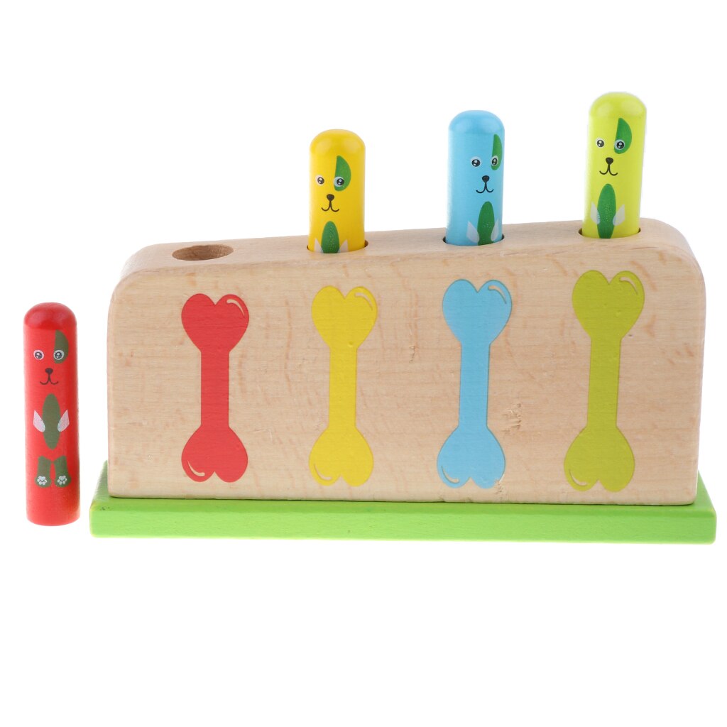 MagiDeal Wooden Up Toy Classic Traditional -Up Spring Toy for Baby