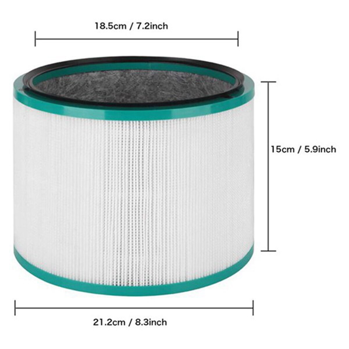 2 Stuks Hepa Vervanging Filter Voor Dyson Pure + Cool Link HP00/HP01/HP02/DP01/DP02/DP03 Luchtreiniger. Deel 968125-03