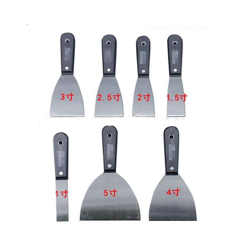 7pcs Putty Knife Set Filling Spatula Stainless Steel Putty Knife Paint Putty Knife Scraper Blade Caulk Removal Tool Paint Decor