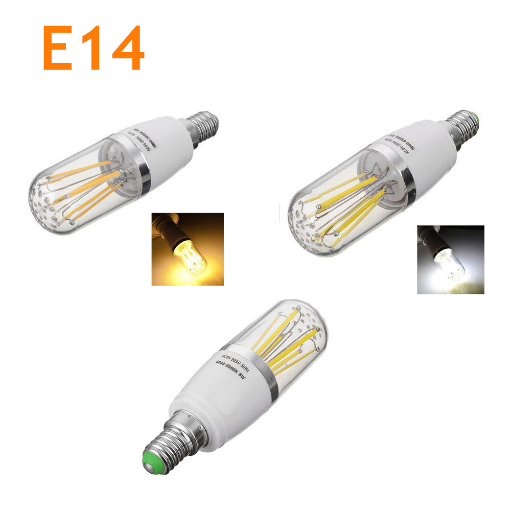 Ampoule à Filament LED E14, Dimmable, Baïonnette B22, Remplacer 30W, 40W, 60W, Lampe In347, 220V, 110V, DC 12V, 3W, 4W, 6W