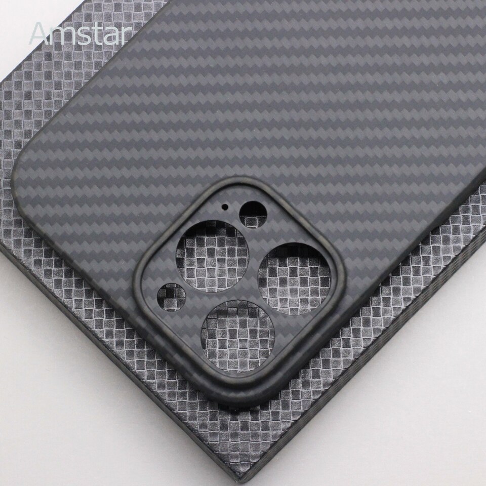 Amstar magnetische kohlefaser-handyhülle für iphone 13 Profi max 13 Profi, ultradünne aramidfaser-magnetabdeckung mit kabelloser ladefunktion